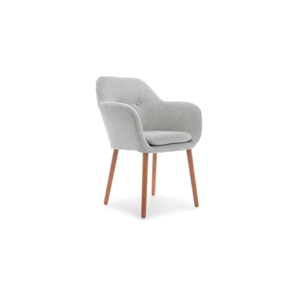 Elle Decor Roux Fabric Accent Chair, Turquoise (CHRROUTRQL02)