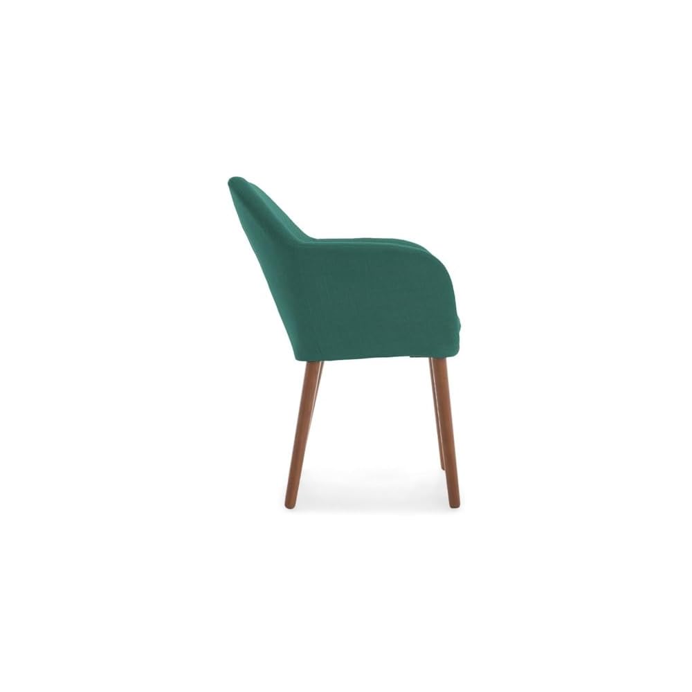 Elle Decor Roux Fabric Accent Chair, Turquoise (CHRROUTRQL02)