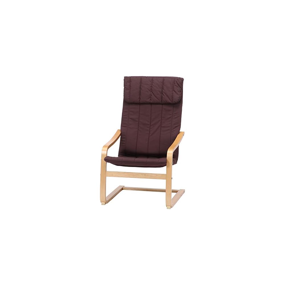 Fuji Boeki 84056 Relax Chair, Personal Chair, 1 Seater, Width 23.2 x Depth 30.3 x Height 40.2 inches (59 x 77 x 102 cm), Brown, Slim,