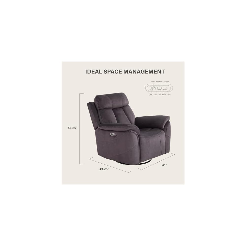 Recliner Chair, Own Design Modern Single Sofa Chair with Adjustable Headrest, Comfort with Adjustable Seat Backrest for a Nap