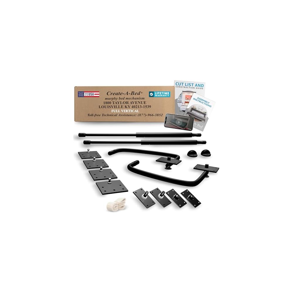 Create-A-Bed Full Size Deluxe Murphy Bed Kit, Vertical