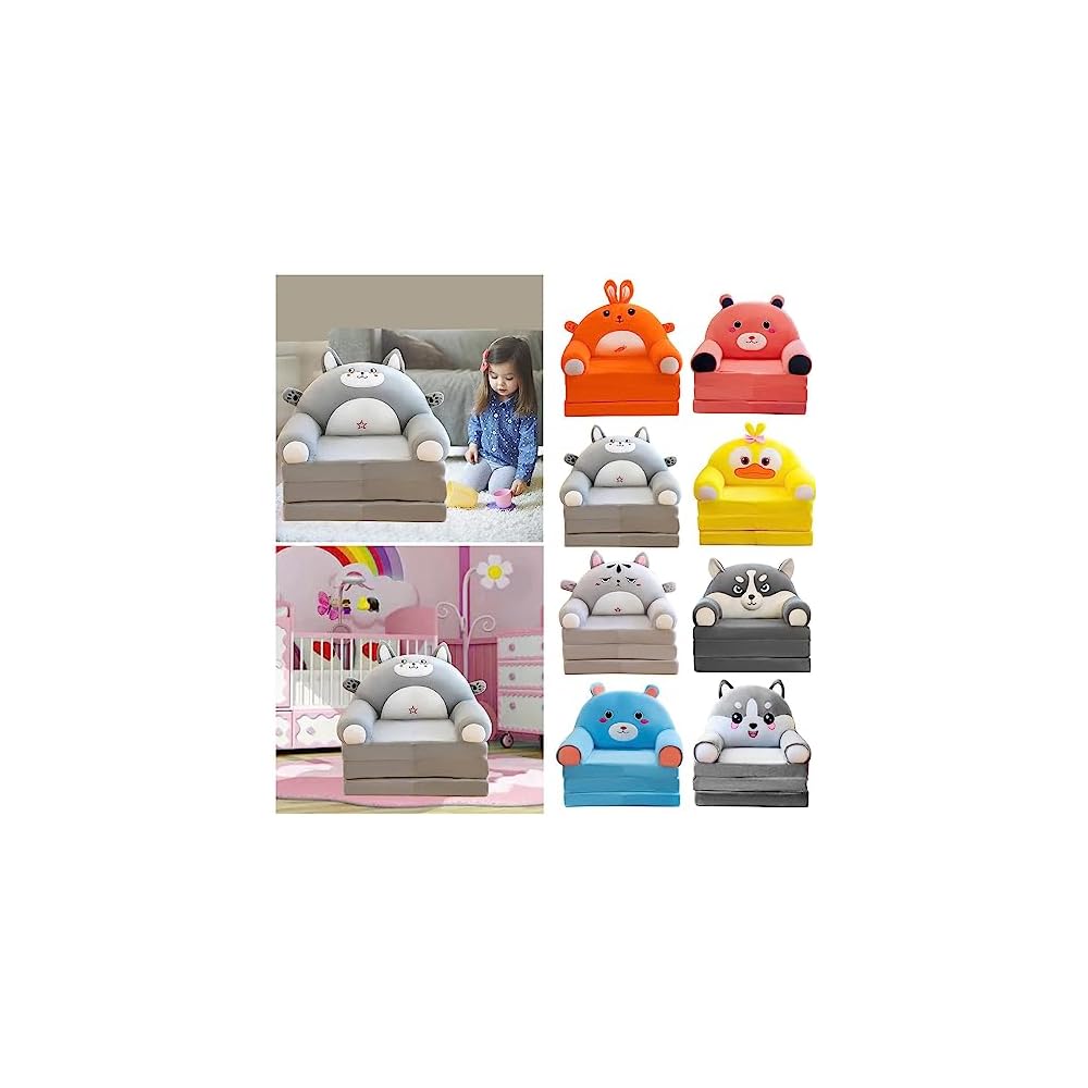 Cushion Plush Sofa, Foldable Sofa Cushion Plush 2 in 1 Lounger Bed Cushion Plush Sofa (H)