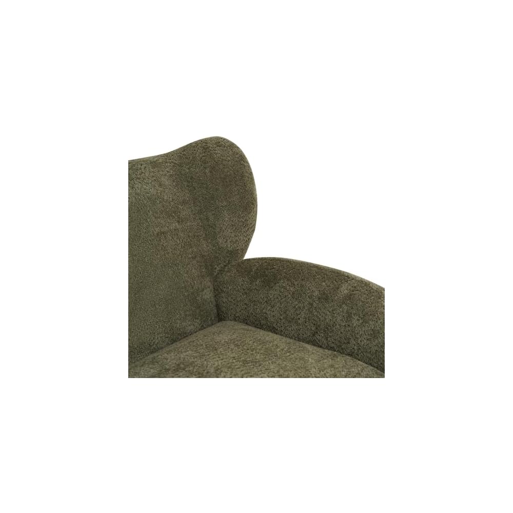 GDFStudio 58" Wingback Loveseat, Cozy Chenille Upholstered 2-Seater Sofa, Modern Living Room Loveseat, Decorative Sofa Chair, Soft Cushion Seating with Curved Backrest, Wood Legs
