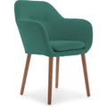 Elle Decor Roux Fabric Accent Chair, Turquoise (CHRROUTRQL02)